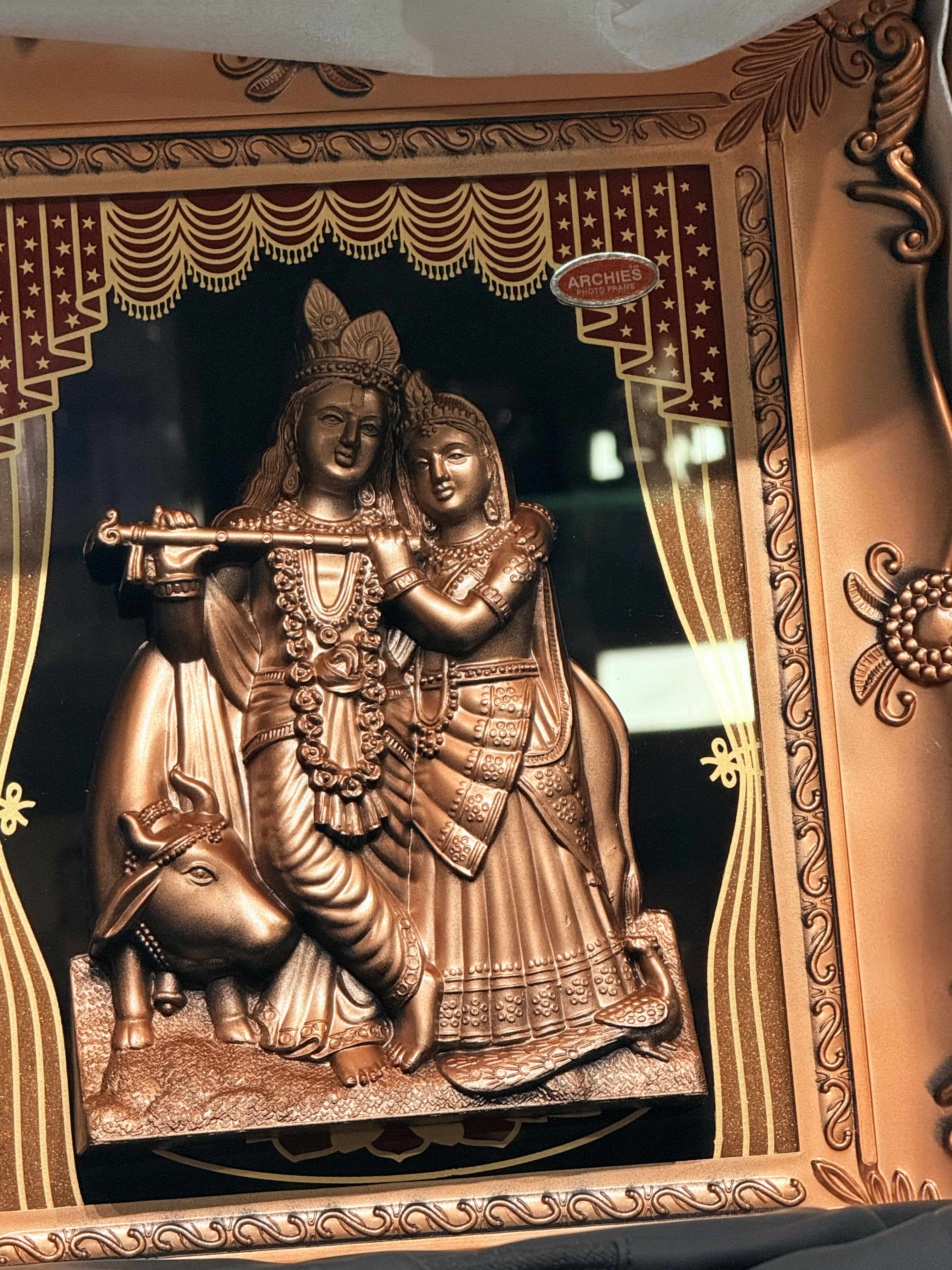 Archie Plastic Radha Krishna Wall Hanging